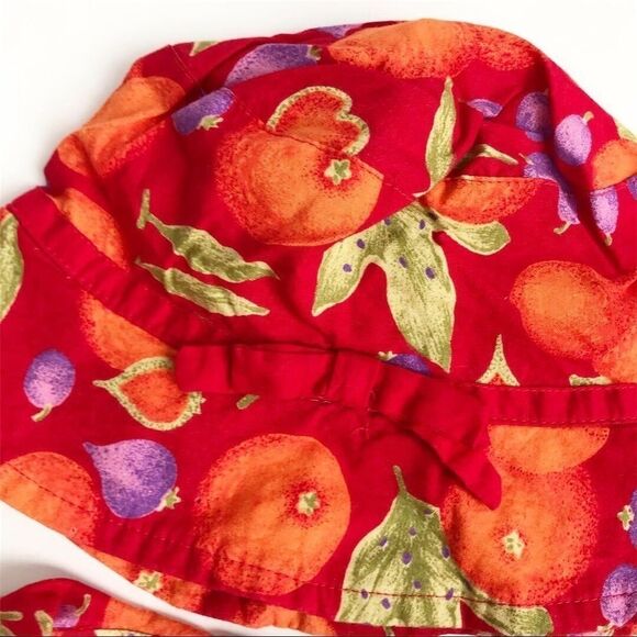VTG CB kids Girls orange/veggie hat/dress set 3T - Picture 3 of 7